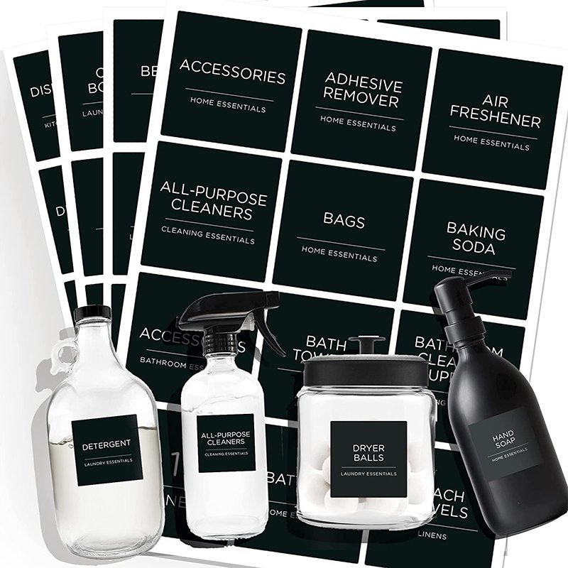 Custom Waterproof Hand Soap Label Stickers Kitchen Containers Labels For Home Kitchen Bathroom Soap Dispenser
