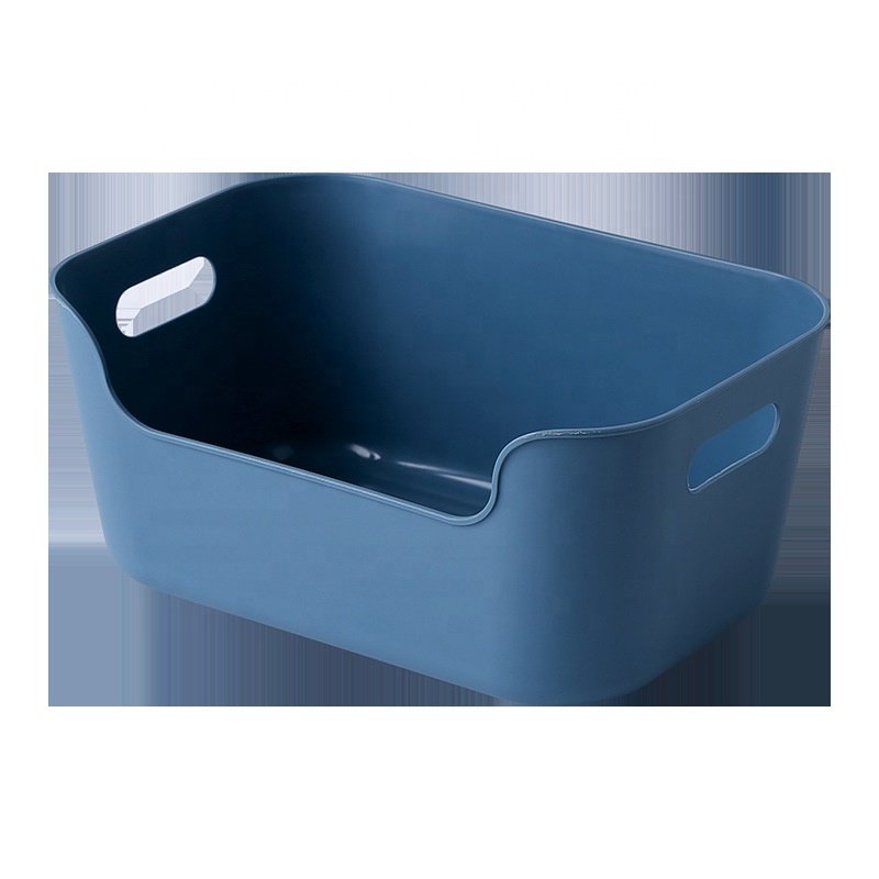 Plastic Storage Bins Baskets Small Containers Pantry Organization Cabinet Organizers Box With Handle For Kitchen Bathroom
