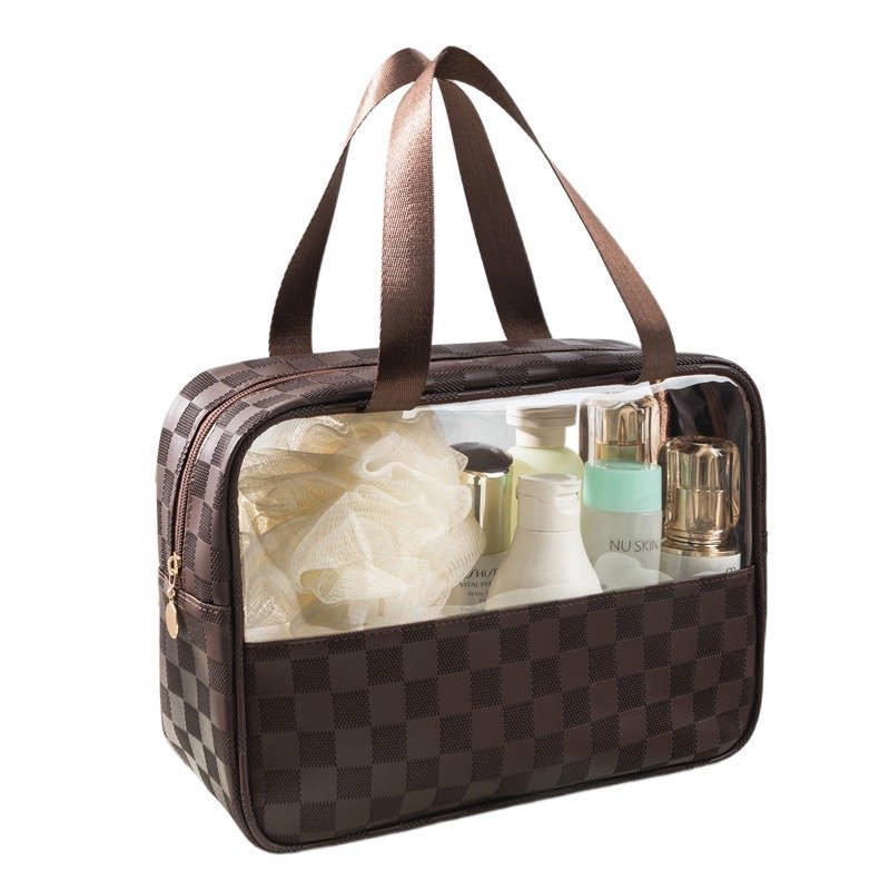 Travel Storage Toiletry Organize Women Waterproof PVC Cosmetic Portable Bag Transparent Zipper Make Up Case Female Wash Kit