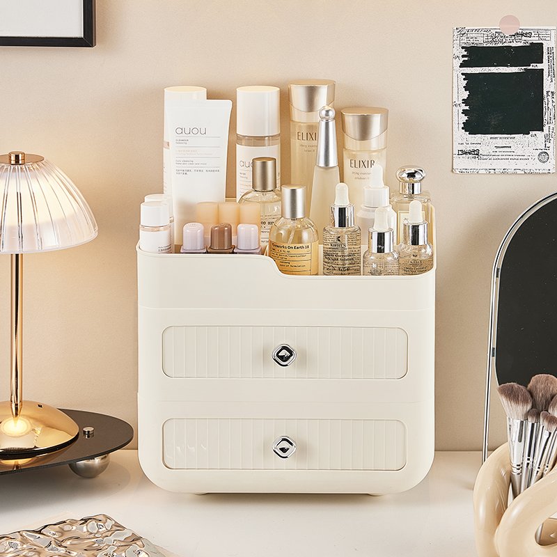 Household Large Cosmetics Storage Rack Multi-Layer Dustproof Cosmetics Storage Box