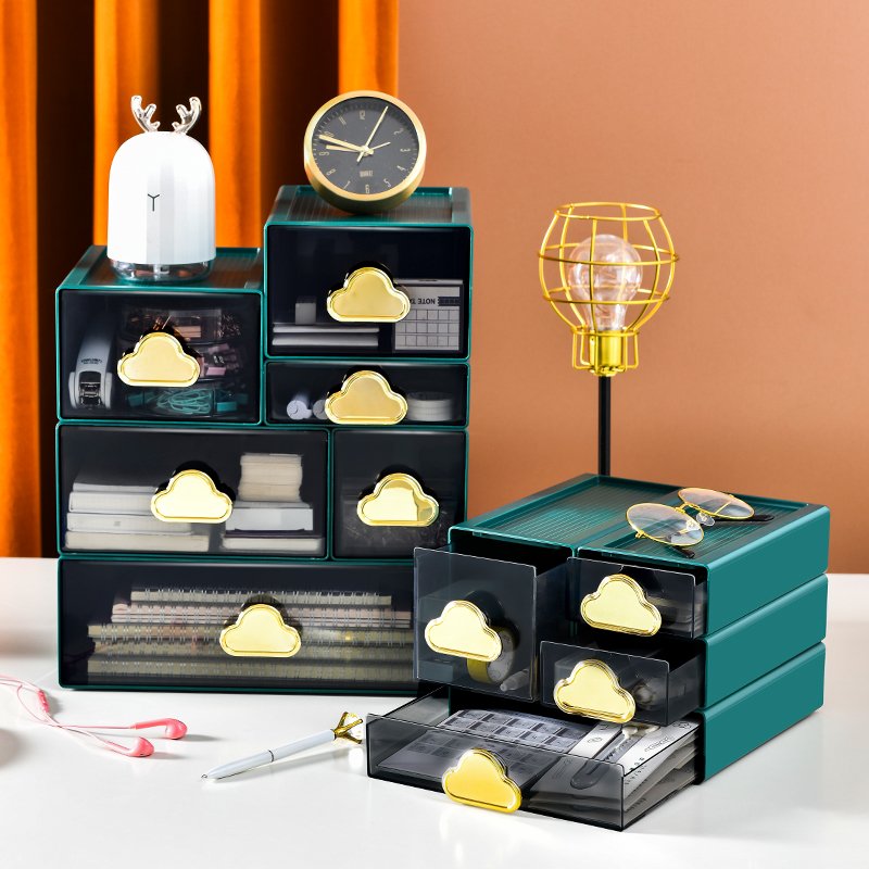 Modern Rectangle Desk Organizer Multifunction Home Decoration Bamboo Shelf Jewelry Makeup Storage Living Room Decor Ningbo
