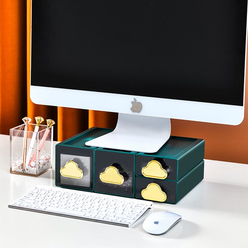 Modern Rectangle Desk Organizer Multifunction Home Decoration Bamboo Shelf Jewelry Makeup Storage Living Room Decor Ningbo