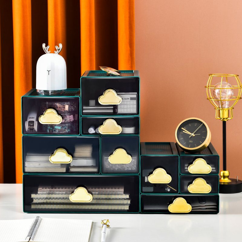 Modern Rectangle Desk Organizer Multifunction Home Decoration Bamboo Shelf Jewelry Makeup Storage Living Room Decor Ningbo