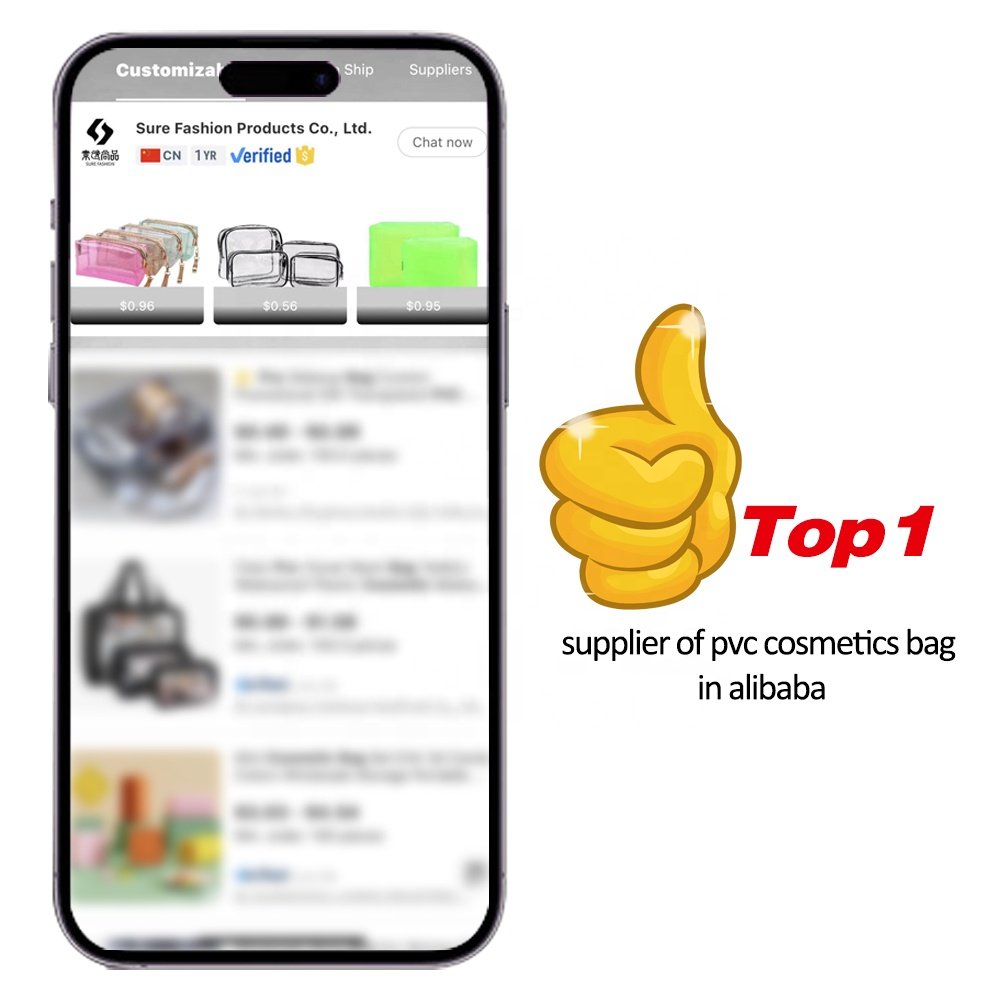 Transparent Waterproof Toilet PVC Cosmetic Storage bag Clear Travel Makeup Pouch