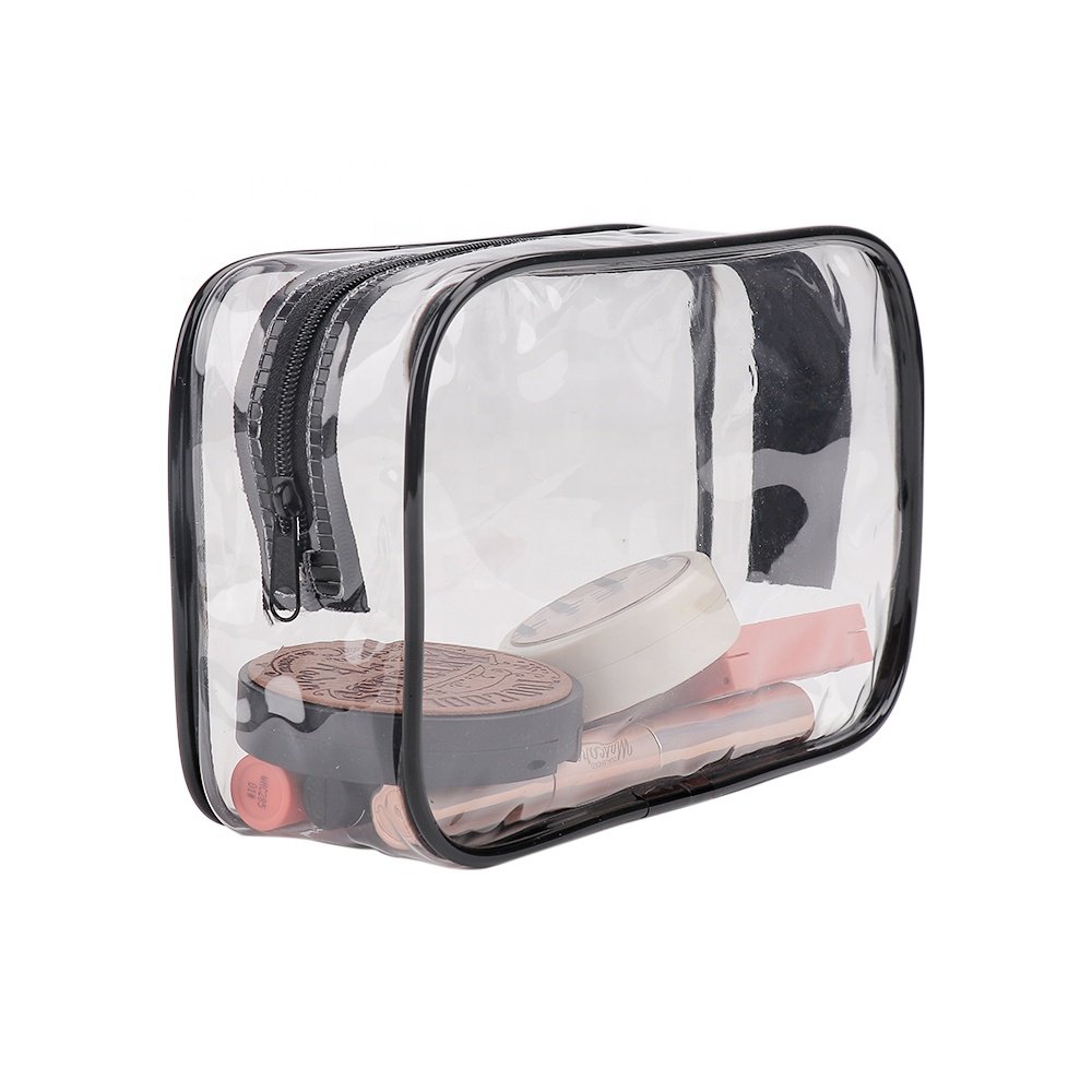 Transparent Waterproof Toilet PVC Cosmetic Storage bag Clear Travel Makeup Pouch