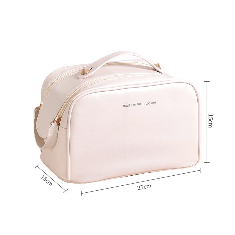 Wholesale PU Travel Toiletry Bag Large Capacity Waterproof Cosmetic Storage Organizer