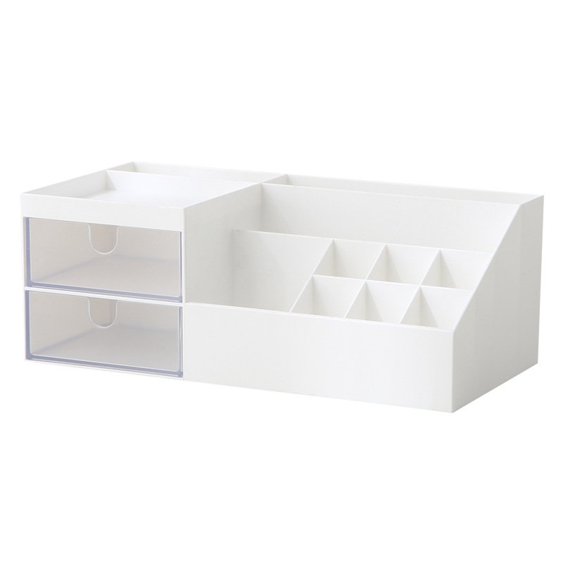 Makeup Organizer with Drawers Jewelry Box Multifunction Desk Organizer Storage for Beauty Products Brushes Jewelry Organizer