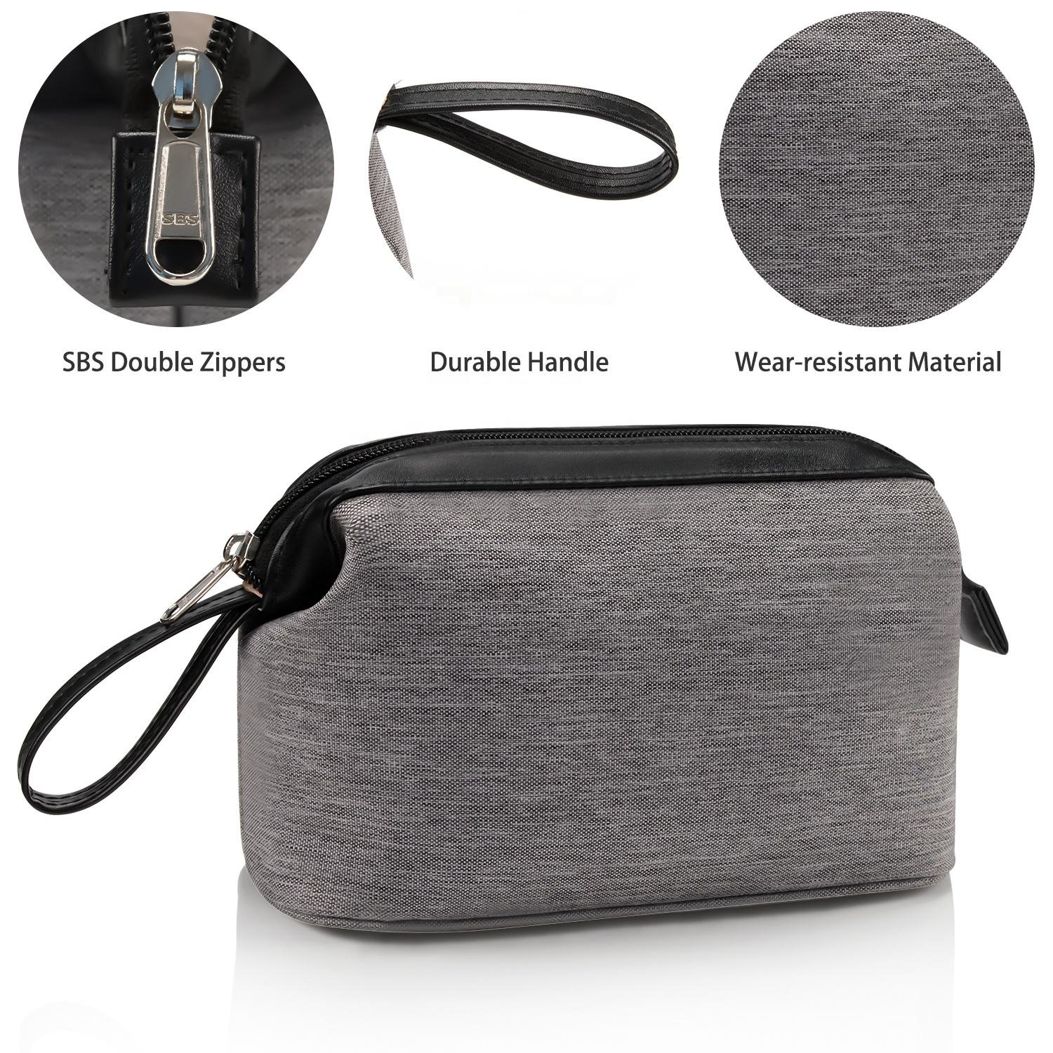 Custom Logo Men Oxford Travel Toiletry Bag Waterproof Shaving Storage Bag Women Makeup Shower Organizer Toiletries Cosmetic Bags