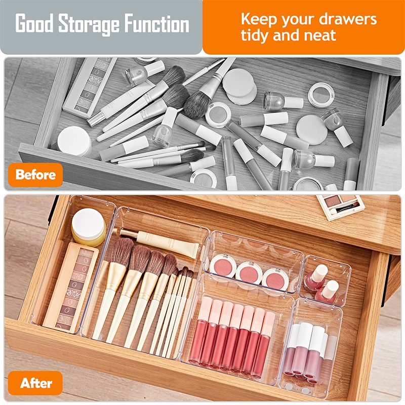 Practical and Durable Table Small Parts Case Drawer Box kitchen Drawer Organizer 28 Piece