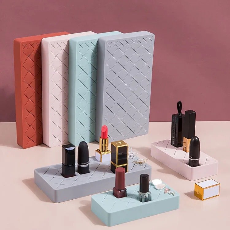 New design Multi Slot Silicone Cosmetic Brush Lipstick Storage lipstick Holder Organizer