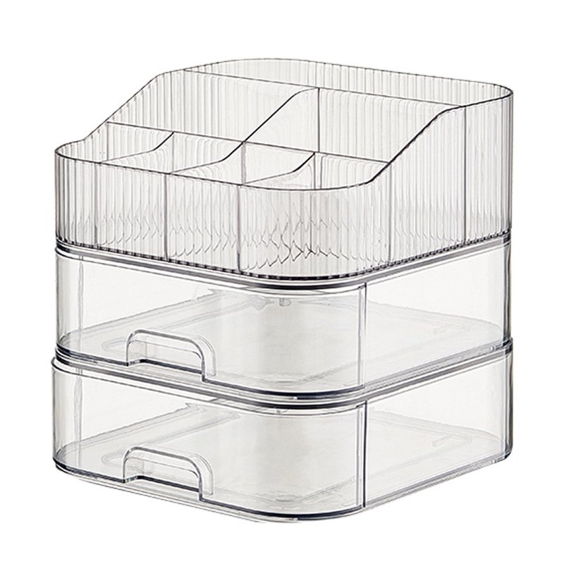 Choice Fun cosmetic beauty make up organizer Multi-Function Bathroom Makeup Organizer Storage Case For Vanity With Drawers
