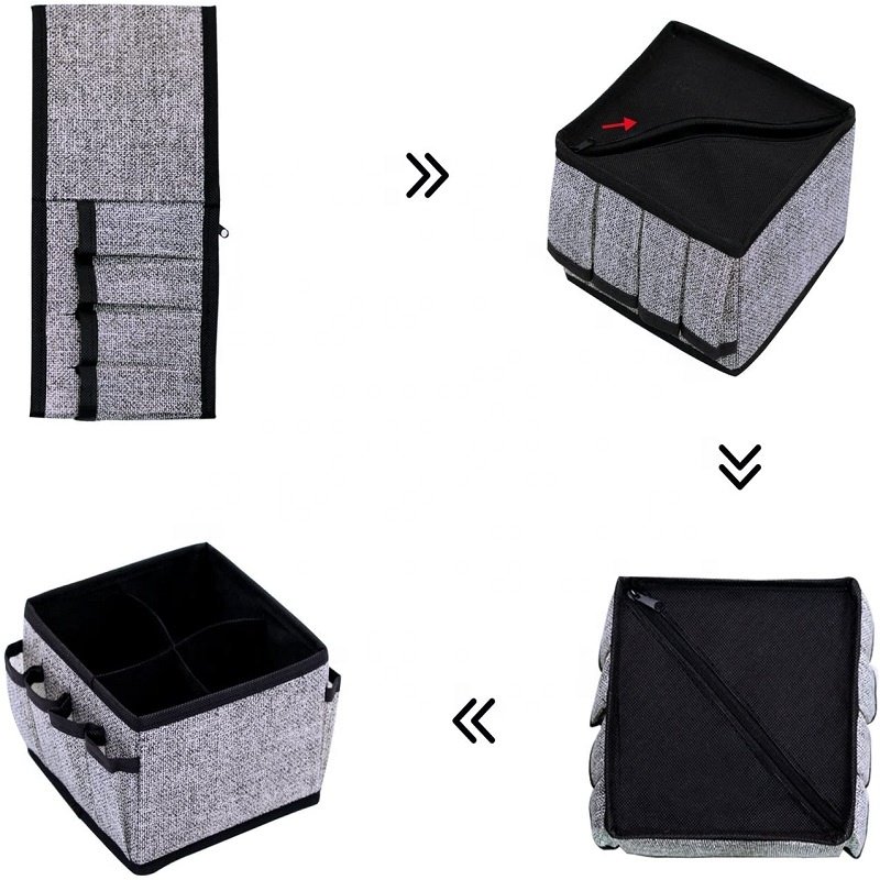 Makeup Organizer Cosmetic Storage Drawer Organizers Foldable Storage Bins