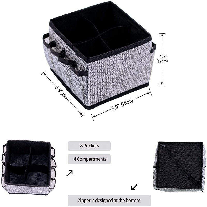 Makeup Organizer Cosmetic Storage Drawer Organizers Foldable Storage Bins