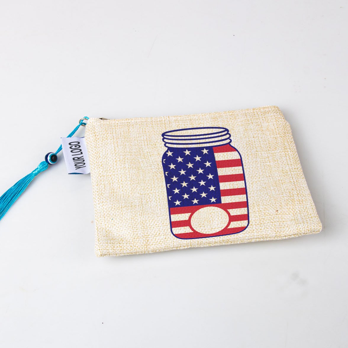 Custom Logo cosmetics bag glossy cases women travelling waterproof organizer makeup small pouch Souvenir Gift bag