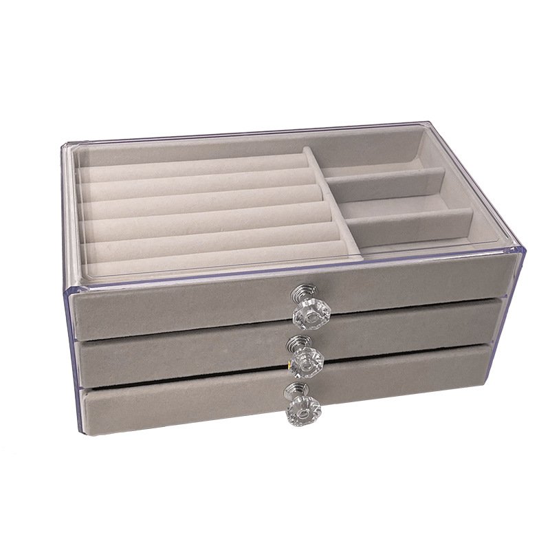 OWNSWING Makeup Storage Organizer Cosmetic Storage Container With Drawer Plastic Makeup Holder