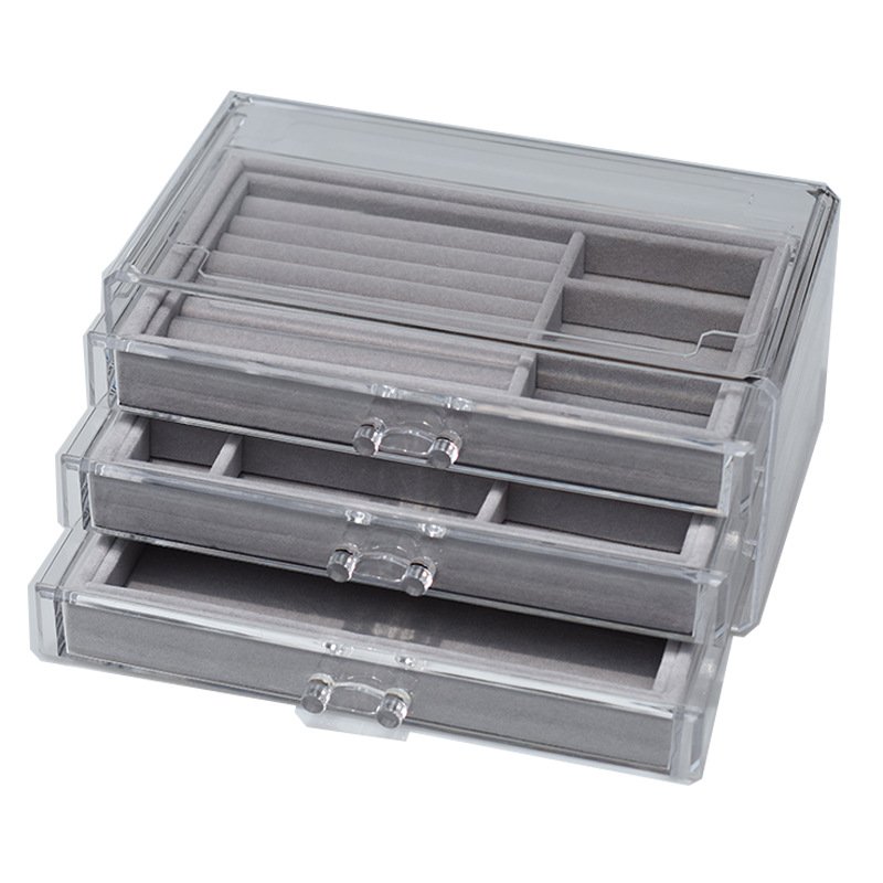OWNSWING Makeup Storage Organizer Cosmetic Storage Container With Drawer Plastic Makeup Holder