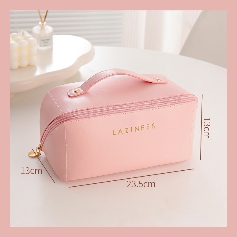 Black Cosmetic Bag Elegant Soft For Men And Women Wholesale Custom Logo PU Travel Toiletry Storage makeup organizer