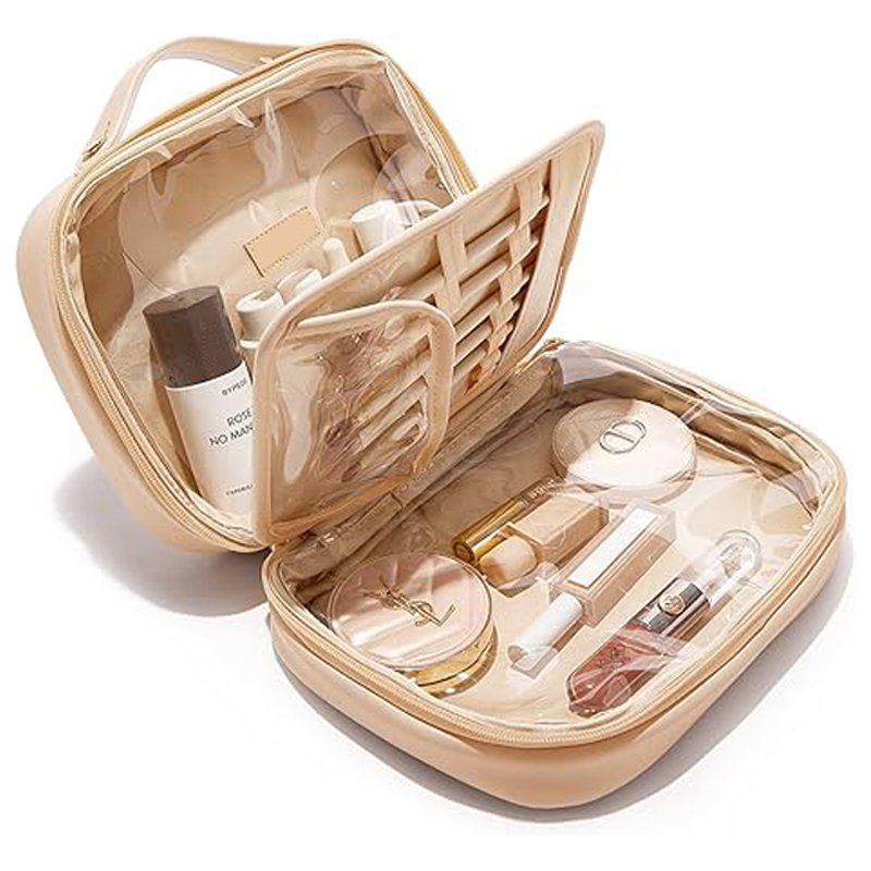 Manufacturers best-selling women's fashion portable makeup brush storage bag custom travel makeup bag