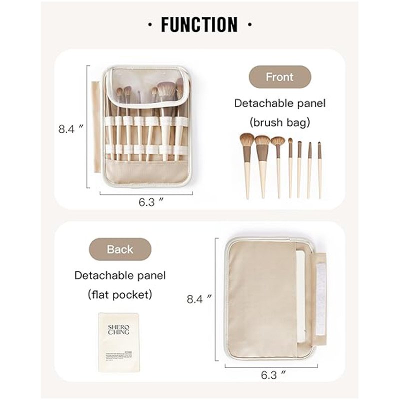 Manufacturers best-selling women's fashion portable makeup brush storage bag custom travel makeup bag
