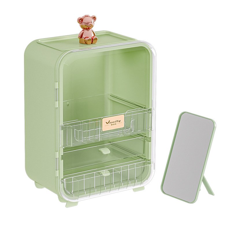 DS3784 Desk Countertop Makeup Organizer for Perfumes Lipsticks Skincare Holder Makeup Storage Box Cosmetics Display Case