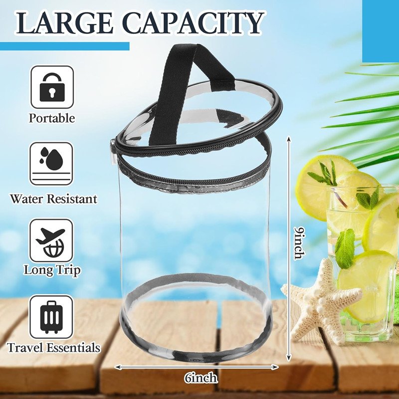 Clear Toiletry Bag Waterproof Lotion Bag Makeup Travel Bag Makeup Case.