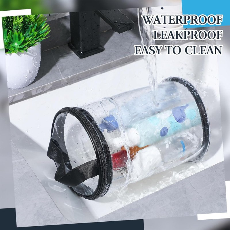 Clear Toiletry Bag Waterproof Lotion Bag Makeup Travel Bag Makeup Case.
