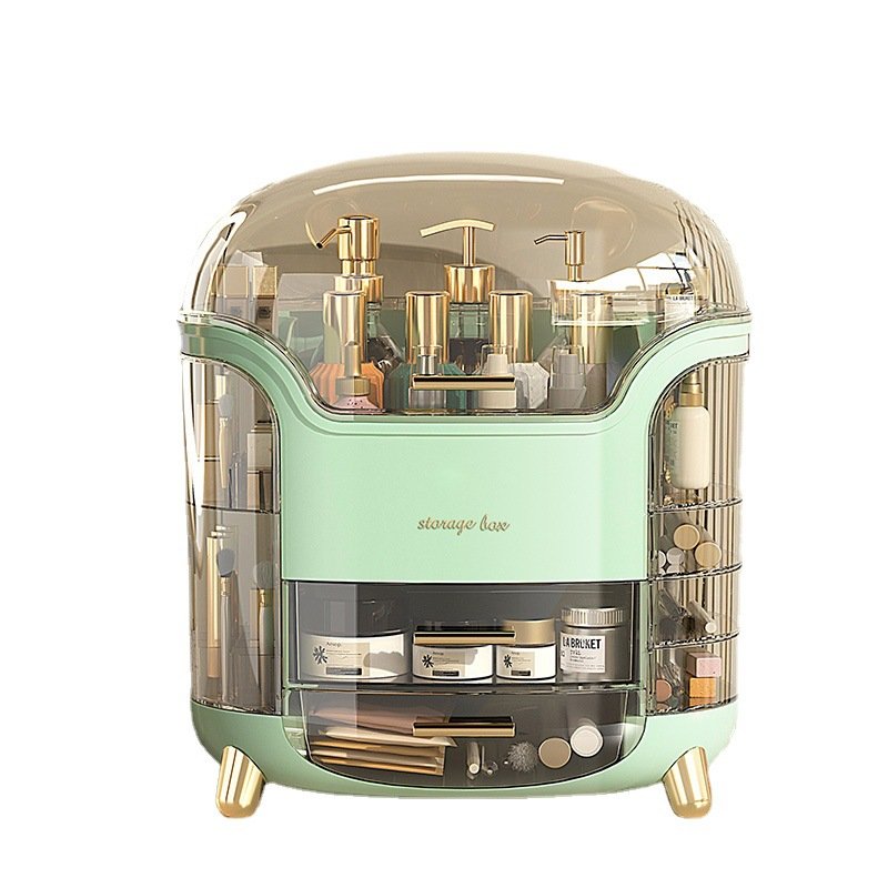 Fashion Big Capacity Bathroom Desktop Skin Care Cosmetic Storage Box Storage Drawer Beauty Makeup Organizer