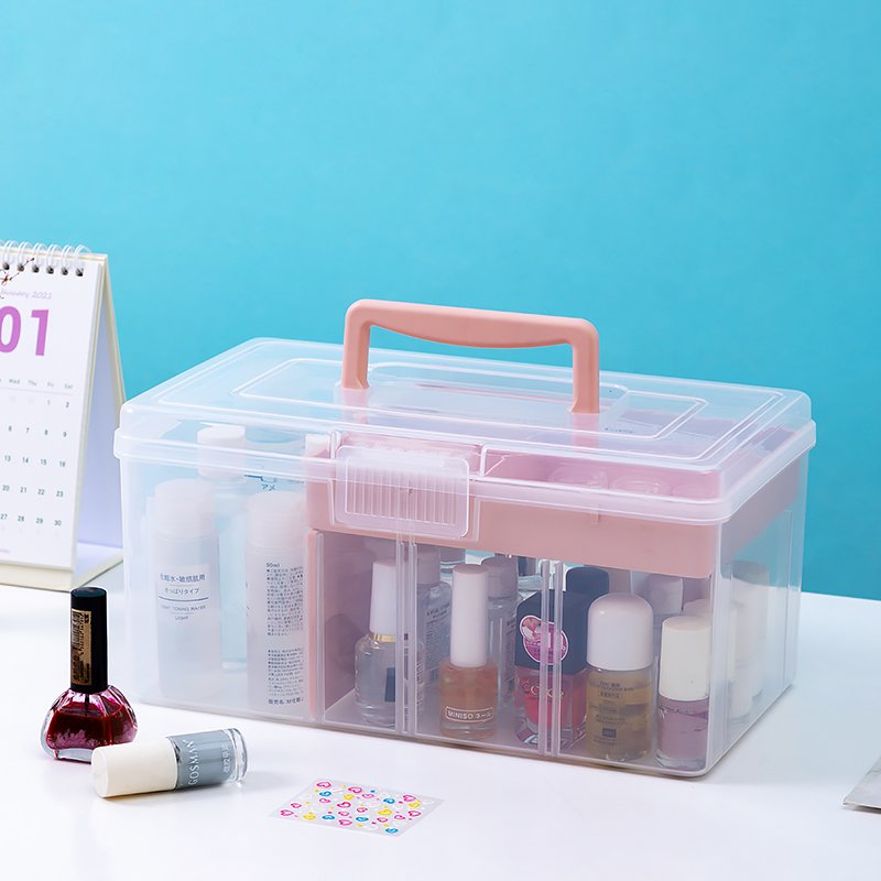 Desktop Powder Skin Care Organizer Air Cushion Manicure Cosmetics Organizer Eye Shadow Makeup Storage Box
