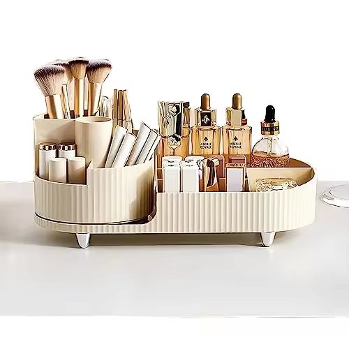 High Quality Cosmetic,make Up,bathrooms,storage,rotating Makeup Organizer PC Minimalist Multifunction Transparent Plastic Box