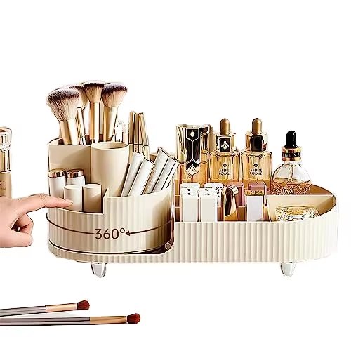 High Quality Cosmetic,make Up,bathrooms,storage,rotating Makeup Organizer PC Minimalist Multifunction Transparent Plastic Box