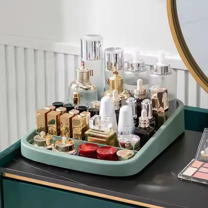 Ready To Ship Desktop Drawer cosmetics Storage Box makeup Organizer Desktop Cosmetics Plastic Storage Box