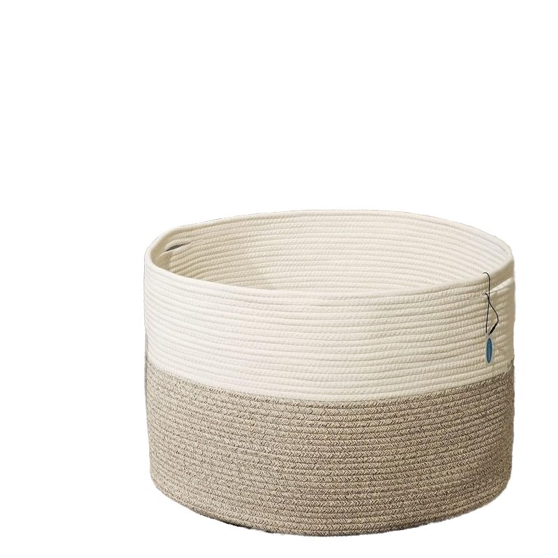 2024 new combination three-piece rectangular cotton rope braided storage basket Desktop sundry basket cosmetics storage basket