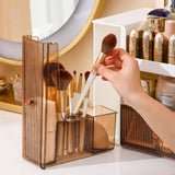 Makeup Organizer Dust-proof Makeup Storage Organizer with Drawer Water-proof Cosmetic Display Case for Bathroom and Bedroom