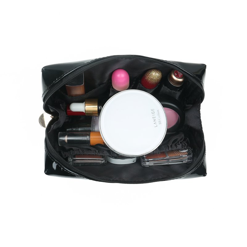 Waterproof Outdoor Travel Storage Mini Toiletry Zipper Make Up Brush PU Washing Travel Trendy Makeup Bag