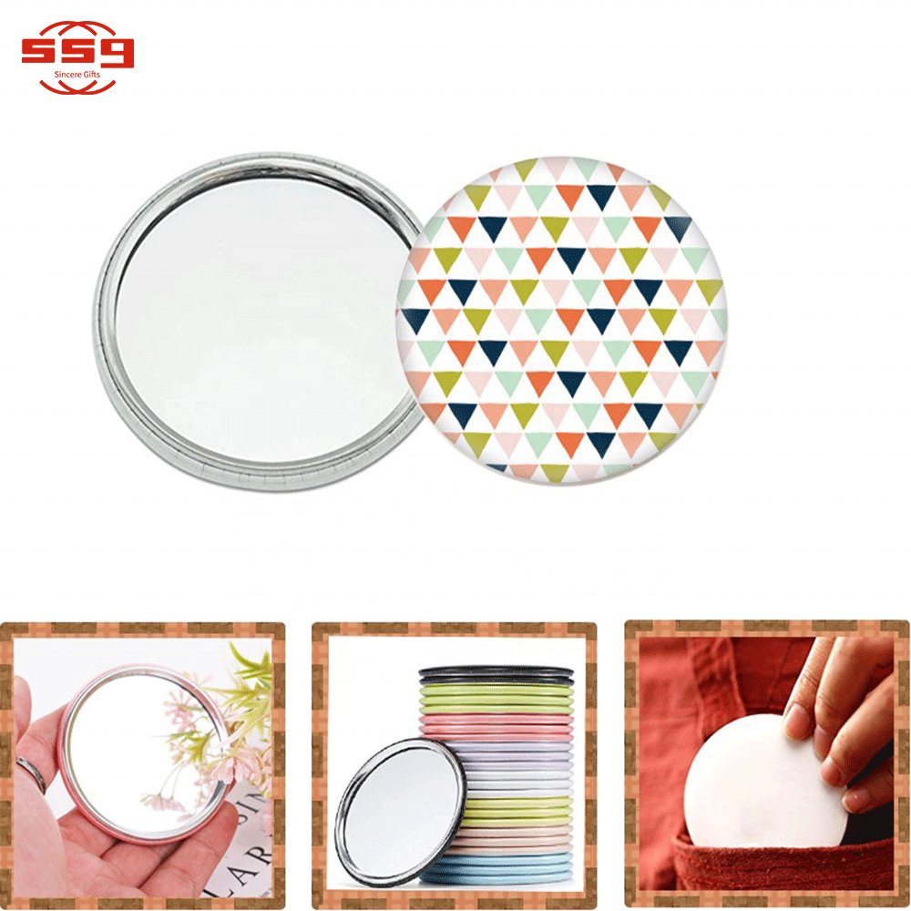 Small Pocket Mirror Personalized Custom Pocket Mirror Makeup Mirror with Logo