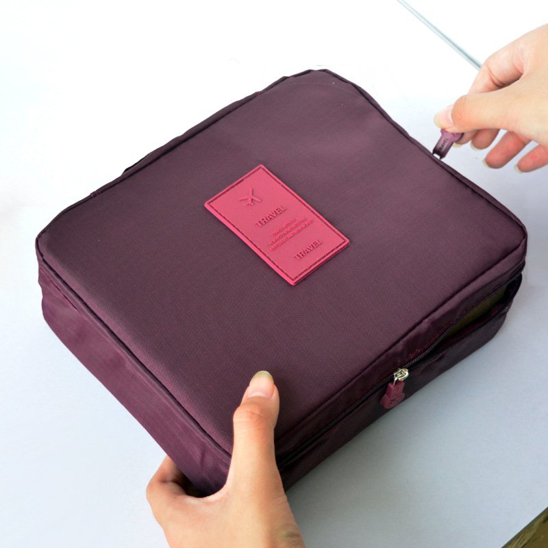 Wholesale Custom Logo Printed Organizer Gift Pouch Fashion Toiletry Travel Makeup Cosmetic Bag