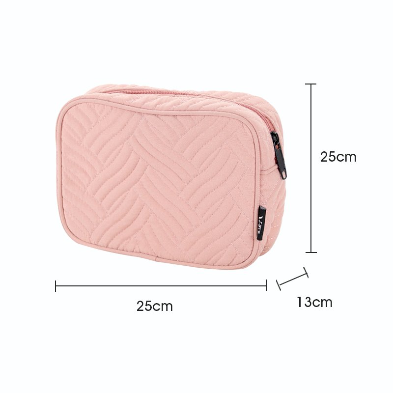 Custom Logo Quilted Cosmetic Makeup Bag Professional Makeup Bag Travel