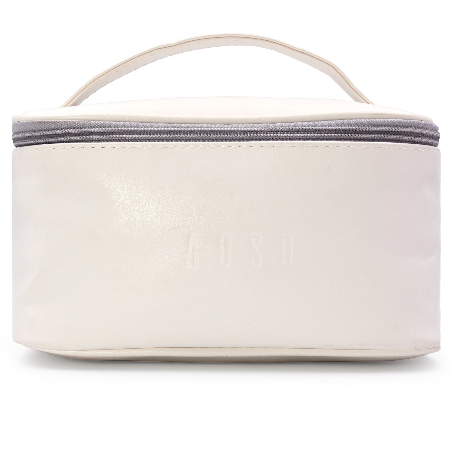 China Factory Custom PU Makeup Storage Brush Travel Case Portable Cosmetic Organizer with Zipper
