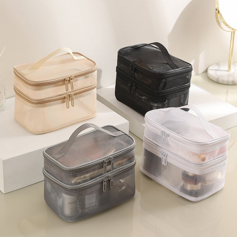 Personalised Transparent Pvc Cosmetic Bag Customisable Transparent Mini Washable Small Purse Cosmetic Bag
