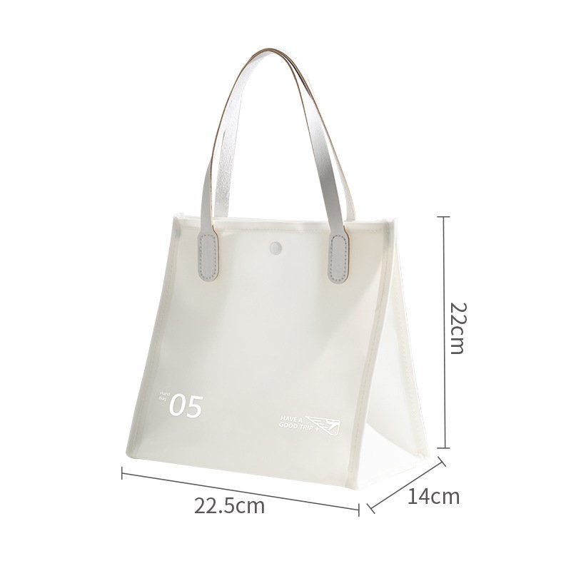 Reusable Gift Girls Soft Beach Bag Colorful PVC Women Luxury Beauty Waterproof Summer Shoulder Satchelsjelly Handbag Set Durable