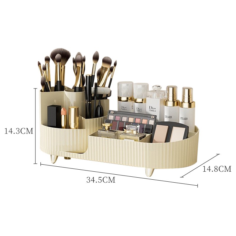 Rotatable Make Up Organizer Storage Organizers 360 Degree Rotating Makeup Brush Holder