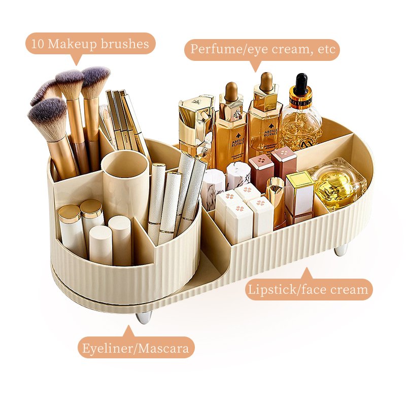 Rotatable Make Up Organizer Storage Organizers 360 Degree Rotating Makeup Brush Holder