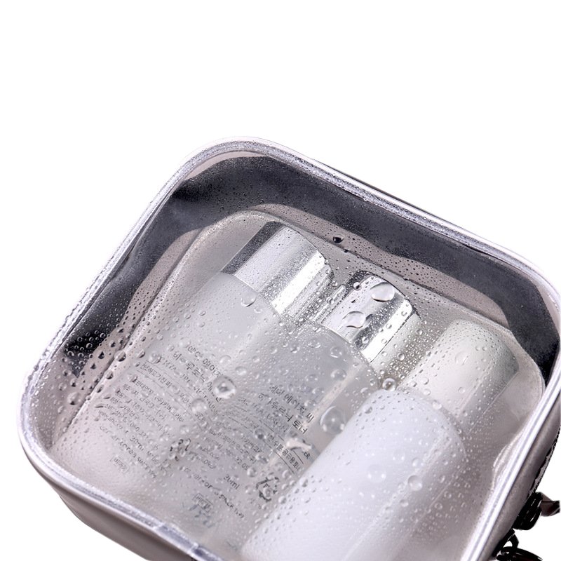 Transparent PVC Travel Organizer Storage Pouch Clear Makeup & Cosmetic Bag with Zipper Closure Beauty Case Toiletries Wash Bags