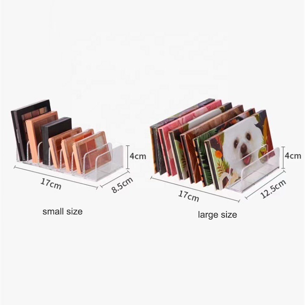 Clear 7 Slot Cosmetic Lipstick Eyelash Storage Box Acrylic Makeup Palette Organizer