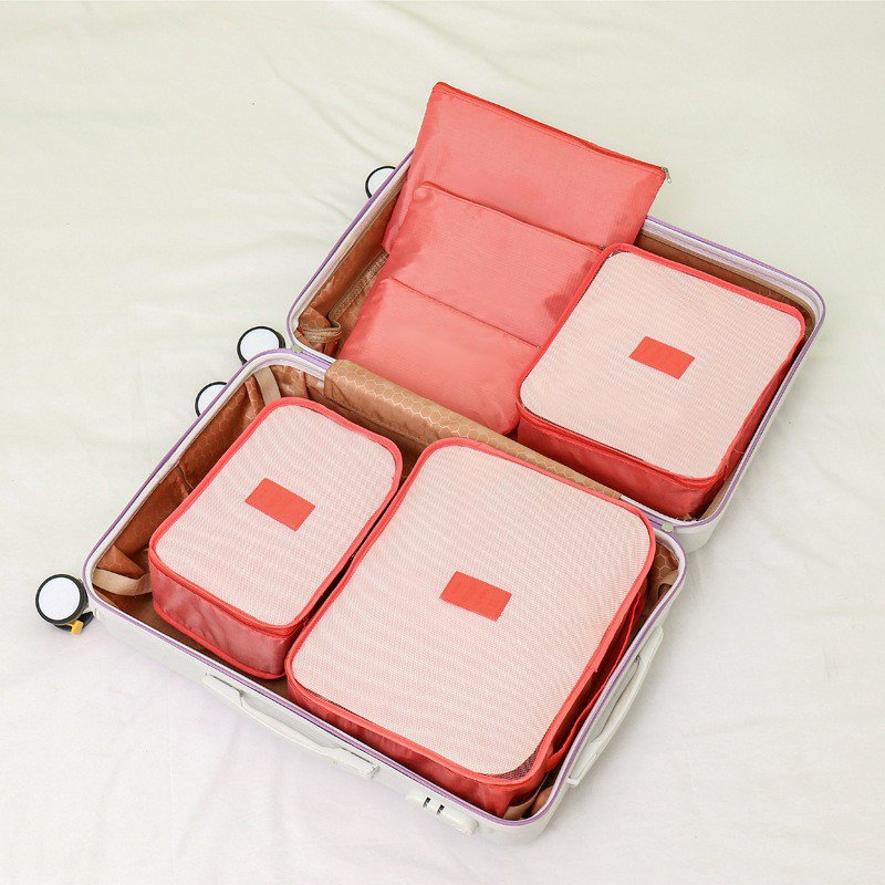 OEM ODM Factory Customized Wholesale 6Pcs Compression Luggage Organizers Storage Bag Set Personal Packing Travel Bag Organizer