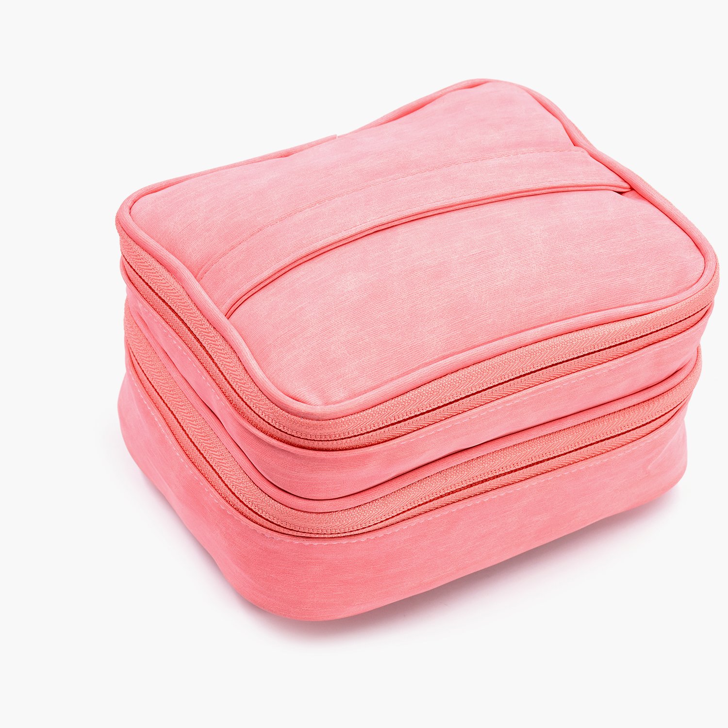 China Factory Double Cosmetic Storage Bag Large Organizer Travel Waterproof Toiletry Pouch Makeup Bag Cases