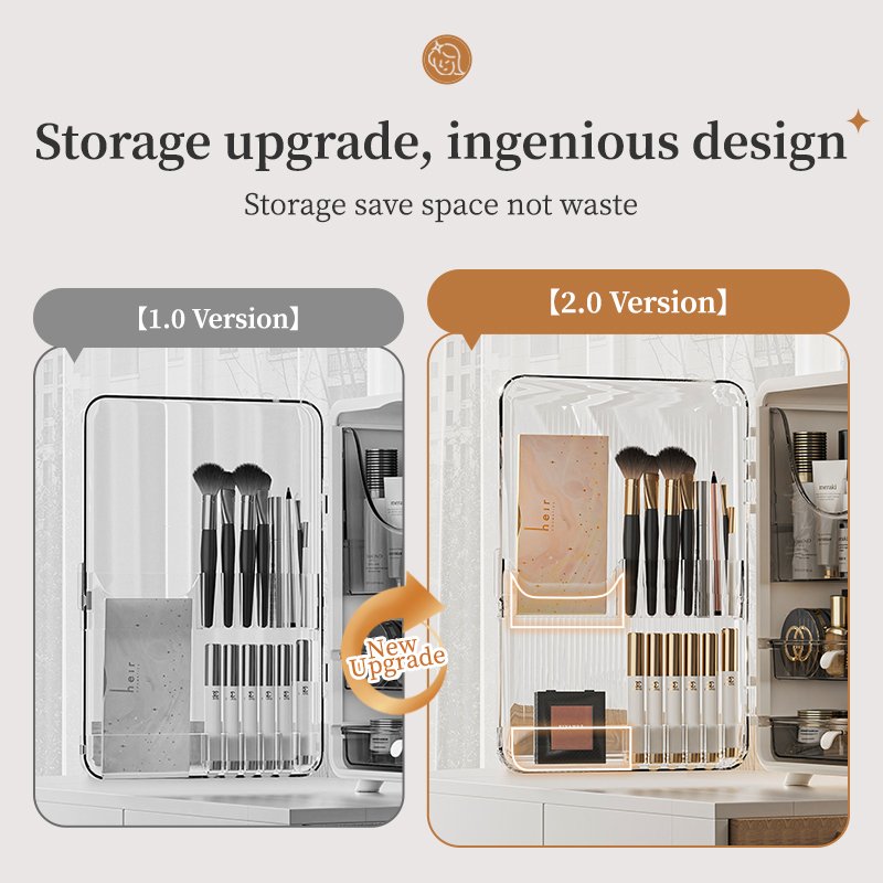 HAIXIN High Quality Plastic Makeup Storage Box Desktop Cosmetics Case for Skincare Lipstick Brush Mask Display for Jewelry