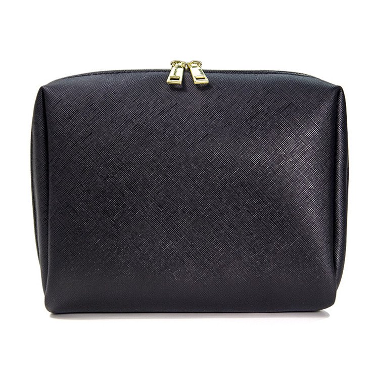 PU leather cosmetic custom zip pouch make up travel makeup organizer pouch mini bag for women girls with logo