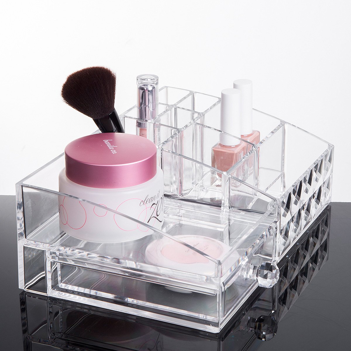 High Quality Cosmetic Display Cases Bathroom Organizers And Storage Countertop For Vanity With Popular Price