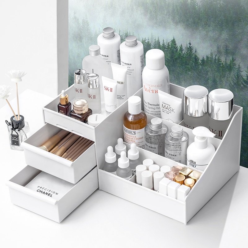 Plastic Makeup Vanity Drawer Organizers